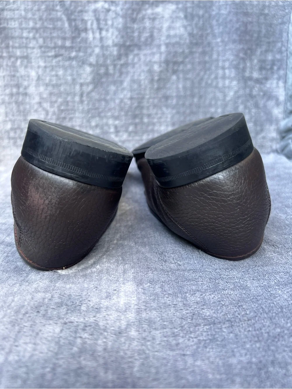 Ferragamo Loafers 9.5 Brown Gancini Silver Horse Bit Buckle Luxe Shoes Old Money